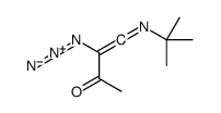 3-azido-4-tert-butyliminobut-3-en-2-one结构式