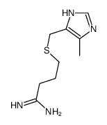 4-[(5-methyl-1H-imidazol-4-yl)methylsulfanyl]butanimidamide结构式