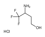 3-Amino-4,4,4-trifluoro-1-butanol hydrochloride (1:1) Structure