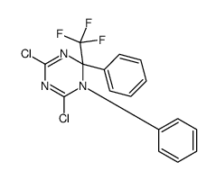 4,6-dichloro-1,2-diphenyl-2-(trifluoromethyl)-1,3,5-triazine结构式