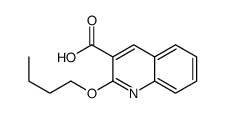 2-butoxyquinoline-3-carboxylic acid结构式
