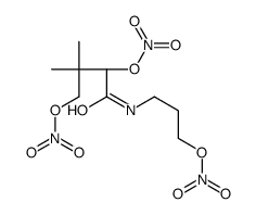 3-[[(2R)-3,3-dimethyl-2,4-dinitrooxybutanoyl]amino]propyl nitrate结构式