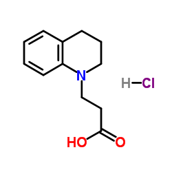 3-(3,4-Dihydro-1(2H)-quinolinyl)propanoic acid hydrochloride (1:1)结构式