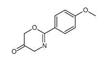 2-(4-methoxyphenyl)-4H-1,3-oxazin-5-one Structure