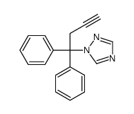 1-(1,1-diphenylbut-3-ynyl)-1,2,4-triazole结构式
