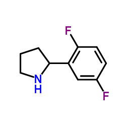 2-(2,5-二氟苯基)吡咯烷结构式