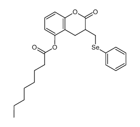 5-hydroxy-3-[(phenylseleno)methyl]hydrocoumarinoctanoate Structure