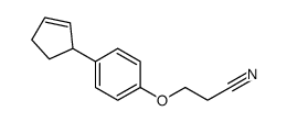 3-(4-cyclopent-2-en-1-ylphenoxy)propanenitrile Structure