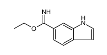 1H-Indole-6-carboximidic acid, ethyl ester结构式