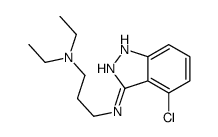 N-(4-chloro-1H-indazol-3-yl)-N',N'-diethylpropane-1,3-diamine结构式