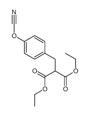 diethyl 2-[(4-cyanatophenyl)methyl]propanedioate Structure