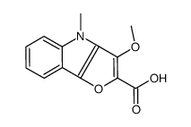 3-methoxy-4-methylfuro[3,2-b]indole-2-carboxylic acid Structure