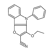 3-ethoxy-4-phenylfuro[3,2-b]indole-2-carbonitrile Structure