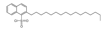 2-hexadecylnaphthalene-1-sulfonyl chloride Structure
