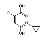 2-chloro-4-(cyclopropylamino)-4-oxobut-2-enoic acid结构式