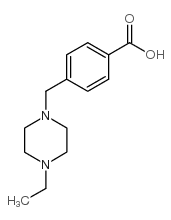 4-(4-Ethylpiperazin-1-ylmethyl)benzoic acid structure