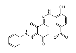 6-[(2-hydroxy-5-nitrophenyl)hydrazinylidene]-2-(phenylhydrazinylidene)cyclohex-4-ene-1,3-dione Structure