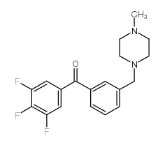 3'-(4-METHYLPIPERAZINOMETHYL)-3,4,5-TRIFLUOROBENZOPHENONE Structure