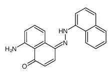 8-amino-4-(naphthalen-1-ylhydrazinylidene)naphthalen-1-one结构式