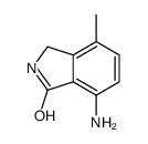 7-amino-4-methyl-2,3-dihydroisoindol-1-one结构式