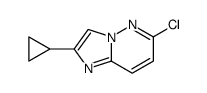 6-氯-2-环丙基咪唑并[1,2-b]吡嗪结构式
