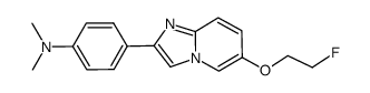 6-(2-fluoroethoxy)-2-(4-dimethylaminophenyl)-imidazo[1,2-a]pyridine结构式