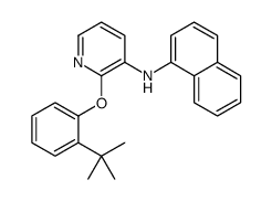 2-(2-tert-butylphenoxy)-N-naphthalen-1-ylpyridin-3-amine Structure