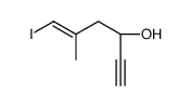 (3S)-6-iodo-5-methylhex-5-en-1-yn-3-ol Structure