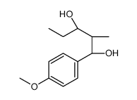 (1S,2S,3R)-1-(4-methoxyphenyl)-2-methylpentane-1,3-diol结构式
