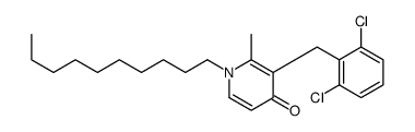 1-decyl-3-[(2,6-dichlorophenyl)methyl]-2-methylpyridin-4-one结构式
