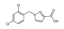 1-[(2,4-dichlorophenyl)methyl]pyrazole-3-carboxylic acid Structure