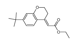 ethyl (E)-2-(7-tert-butyl-chroman-4-ylidene)acetate结构式
