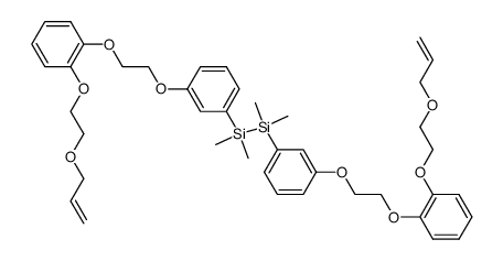 1,2-Bis-(3-{2-[2-(2-allyloxy-ethoxy)-phenoxy]-ethoxy}-phenyl)-1,1,2,2-tetramethyl-disilane结构式