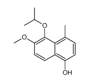 6-methoxy-4-methyl-5-propan-2-yloxynaphthalen-1-ol结构式
