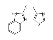 1H-BENZIMIDAZOLE, 2-[(4-THIAZOLYLMETHYL)THIO]- structure
