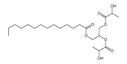 2,3-bis(2-hydroxypropanoyloxy)propyl tetradecanoate Structure