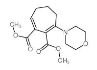 1,2-Cycloheptanedicarboxylicacid, 3-(4-morpholinyl)-, 1,2-dimethyl ester结构式