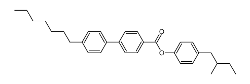 4'-Heptyl-(1,1'-biphenyl)-4-carboxylic acid, 4-(2-methylbutyl)phenyl ester picture