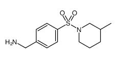 Benzenemethanamine, 4-[(3-methyl-1-piperidinyl)sulfonyl] Structure