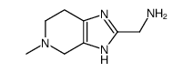 (5-methyl-3,4,6,7-tetrahydroimidazo[4,5-c]pyridin-2-yl)methanamine Structure