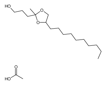 acetic acid,3-(4-decyl-2-methyl-1,3-dioxolan-2-yl)propan-1-ol Structure
