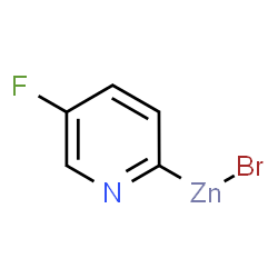 5-氟-2-吡啶基溴化锌溶液结构式