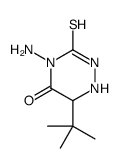 4-amino-6-tert-butyl-3-sulfanylidene-1,2,4-triazinan-5-one Structure