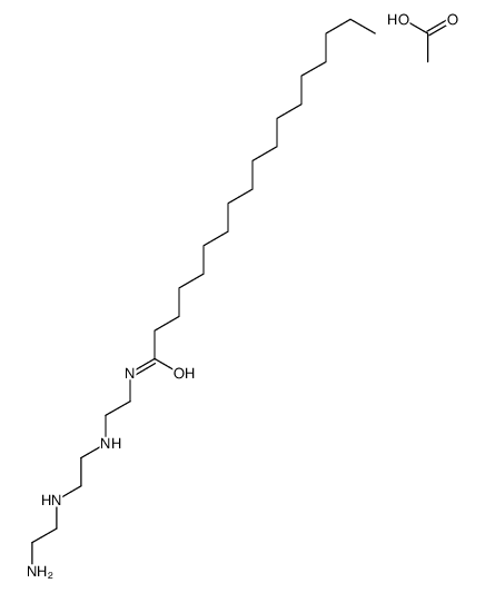 acetic acid,N-[2-[2-(2-aminoethylamino)ethylamino]ethyl]octadecanamide结构式