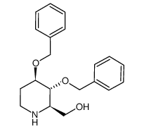3,4-dibenzyloxy-1,5-imino-1,2,5-trideoxy-D-arabino hexitol结构式