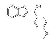 p-methoxyphenyl(benzofuran-2-yl)methanol Structure