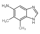 6,7-二甲基-1H-苯并咪唑-5-胺结构式