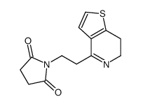 1-[2-(6,7-dihydrothieno[3,2-c]pyridin-4-yl)ethyl]pyrrolidine-2,5-dione结构式