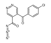 5-(4-chlorobenzoyl)pyridazine-4-carbonyl azide结构式