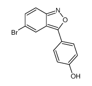 PHENOL, 4-(5-BROMO-2,1-BENZISOXAZOL-3-YL)-结构式